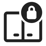 Dual Screen Lock SVG Icon